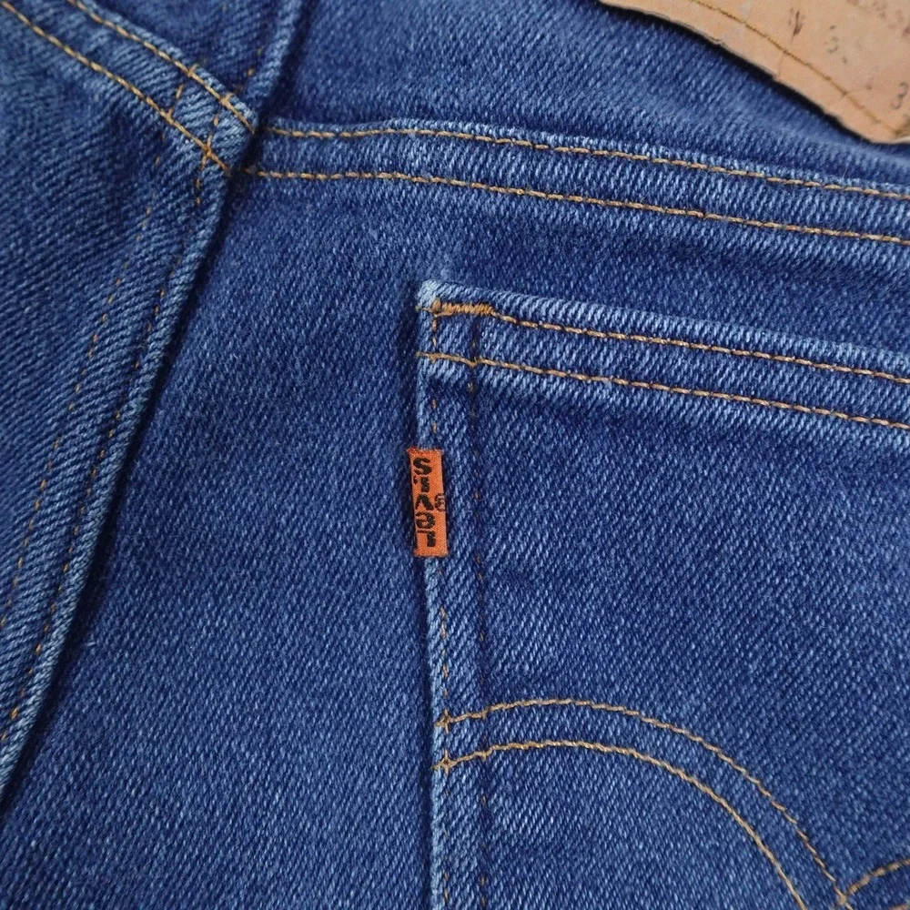 Levis 517 Jeans Mens 36x31 Blue Denim Bootcut Orange Tab Vintage USA 90s